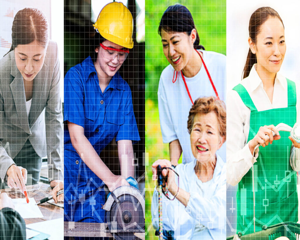 مجالات عمل المرأة العاملة