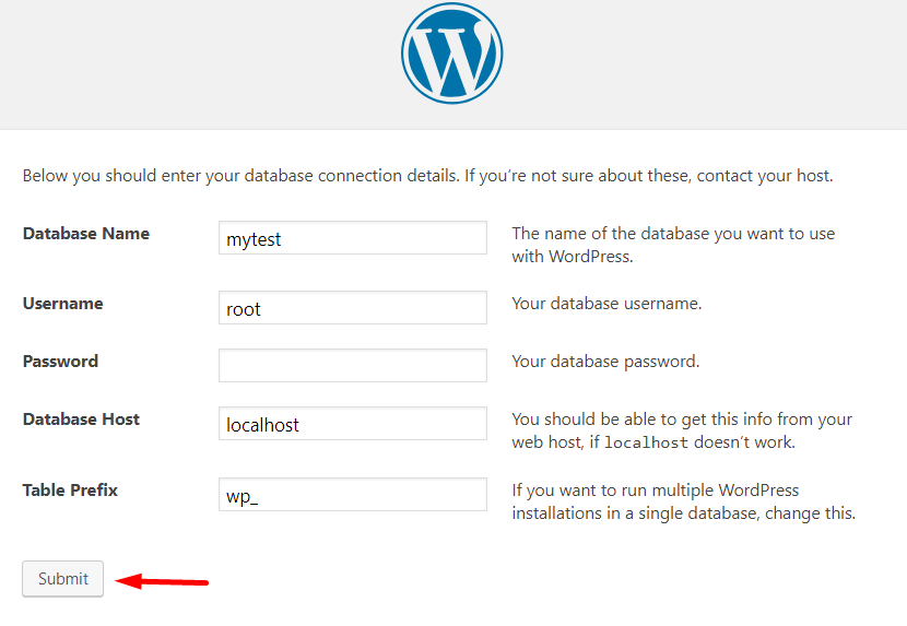 تثبيت WordPress على السيرفر المحلي